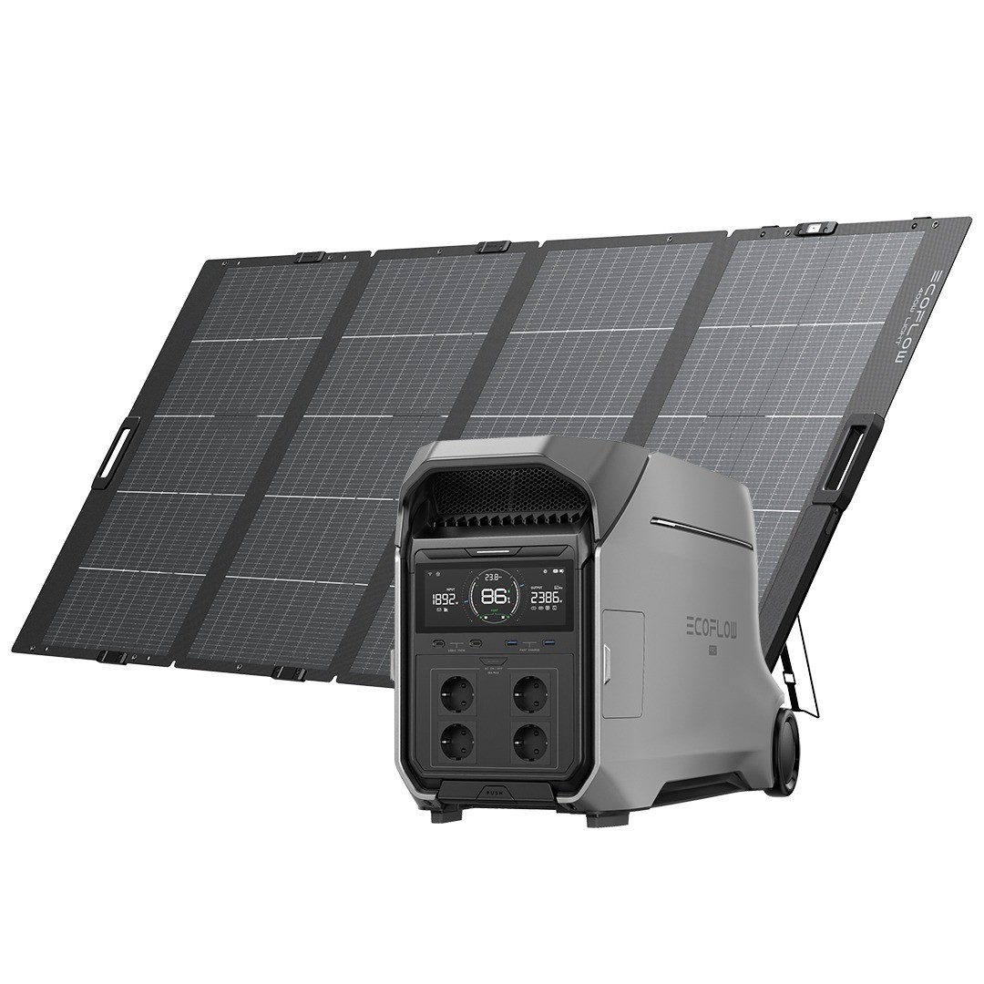 EcoFlow DELTA Pro 3 + lichtgewicht 400W opvouwbaar zonnepaneel