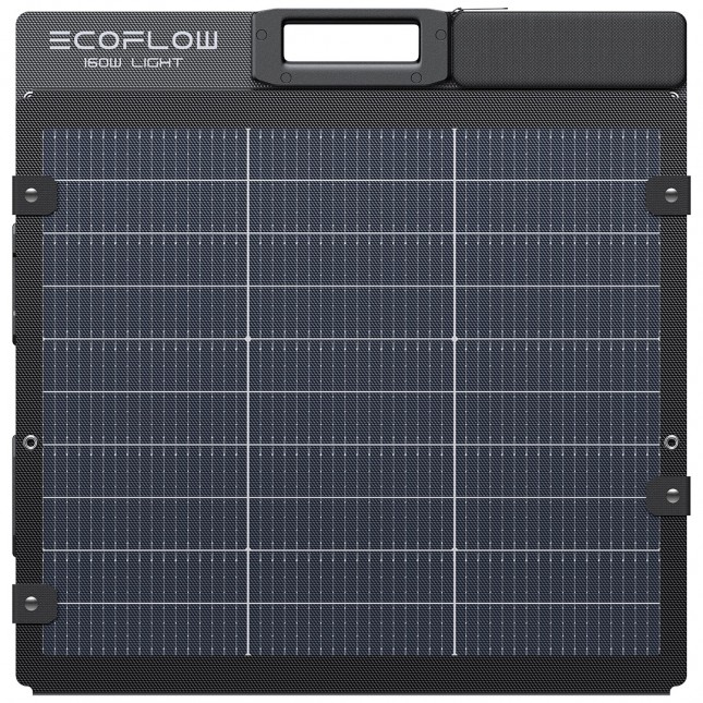 Ecoflow 160w lichtgewicht opvouwbaar dubbelzijdig zonnepaneel 6