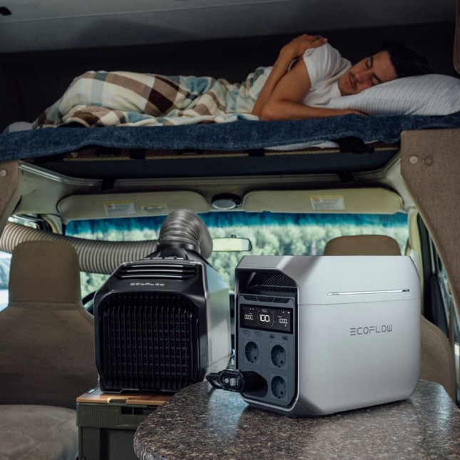 EcoFlow Delta 3 Plus Power Station in een camper