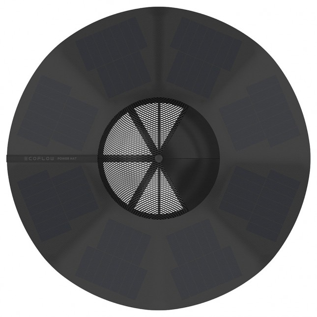 Ecoflow power hat hoed met zonnepanelen 8