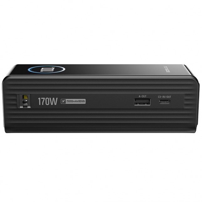 Ecoflow rapid powerbank 25000 mah met ingebouwde kabel zwart 5