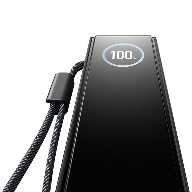 Ecoflow rapid powerbank 25000 mah met ingebouwde kabel zwart 6