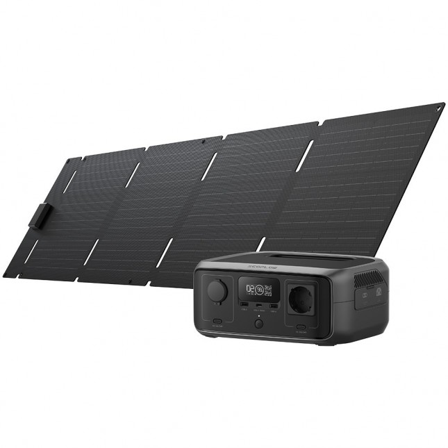 Ecoflow river 3  60w opvouwbaar zonnepaneel met usb c