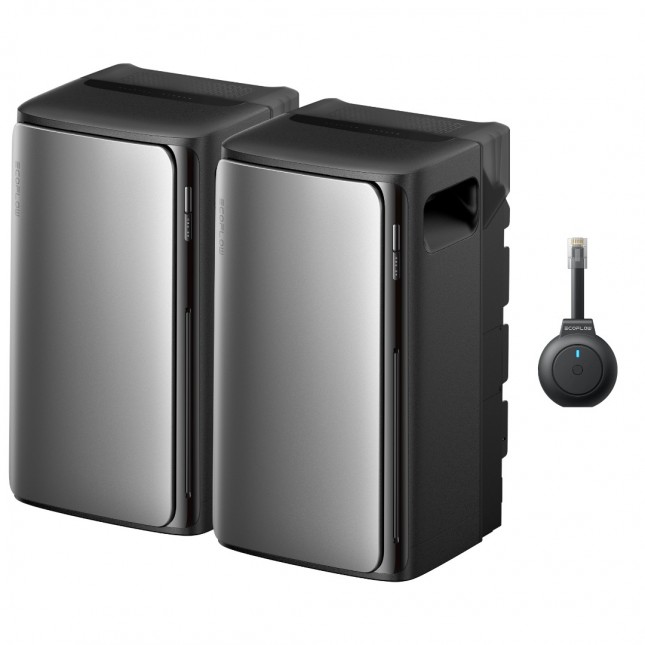 Ecoflow stream 2x ac pro thuisbatterij set 3 84 kwh met p1 meter