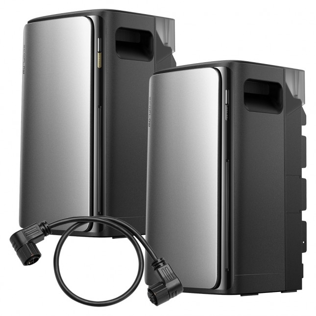 EcoFlow STREAM Ultra en STREAM AC Pro thuisbatterij inclusief 55cm koppelingskabel